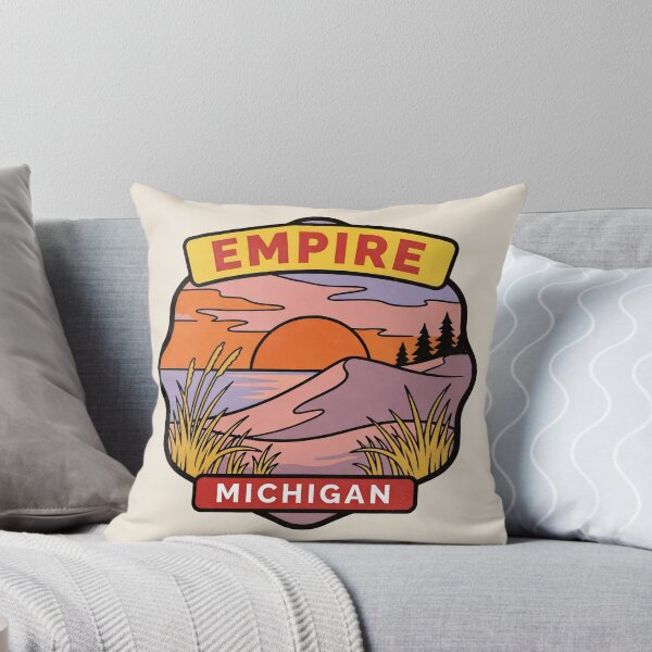 Item preview, Empire Michigan - Vintage Lake Michigan Sunset Design designed and sold by TheOldMittenIllustrated.