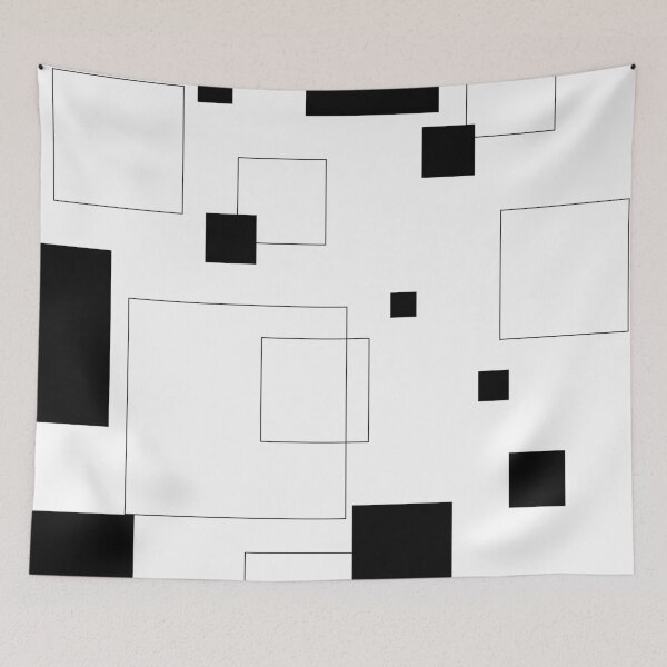 Item preview, Square pattern | Black squares | Black stripes | Dynamic background designed and sold by dfly-creations.