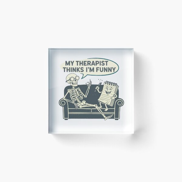 Item preview, The 'Self-Aware' Aesthetic: 'My Therapist Thinks I'm Funny' Streetwear Tee designed and sold by FitEnvy.