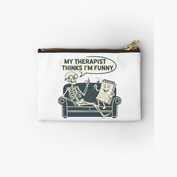 Item preview, The 'Self-Aware' Aesthetic: 'My Therapist Thinks I'm Funny' Streetwear Tee designed and sold by FitEnvy.