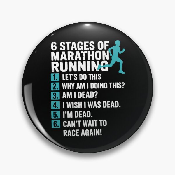 Item preview, 6 Stages Of Marathon Running Runner designed and sold by LindseyKris.