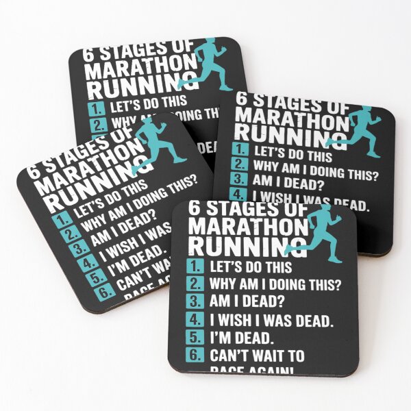 Item preview, 6 Stages Of Marathon Running Runner designed and sold by LindseyKris.