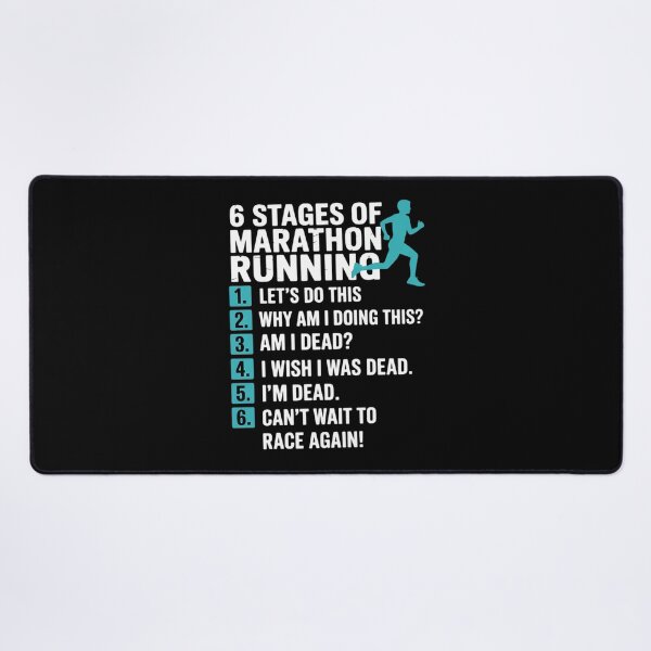 Item preview, 6 Stages Of Marathon Running Runner designed and sold by LindseyKris.