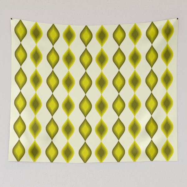 Item preview, Retro Golden Ogee Geometric Pattern – Mid-Century Modern Abstract designed and sold by DeeLulu.