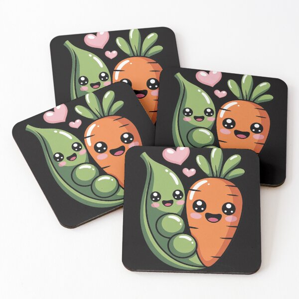Item preview, Carrot And Pea Food Pair Love Peas And Carrots designed and sold by HermanTricia.