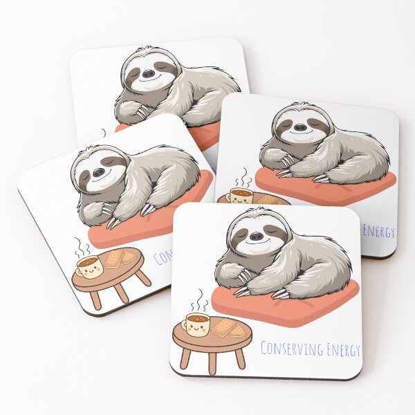 Item preview, Energy Saving Mode Sloth - Funny Relaxed Animal Humour designed and sold by TayloredArts.