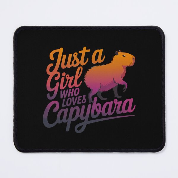 Item preview, Just a Girl Who Loves Capybara designed and sold by jkrphoto.
