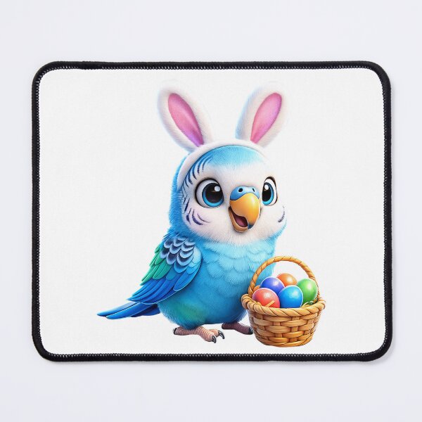 Item preview, Easter Sky Blue Budgerigar 1 designed and sold by Sillytoe.