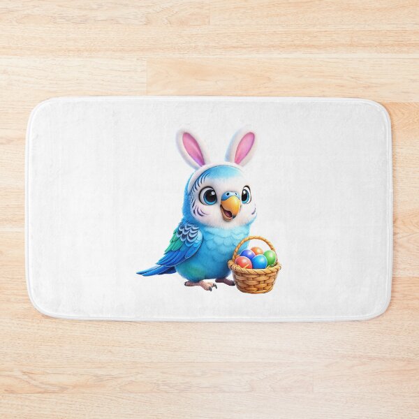 Item preview, Easter Sky Blue Budgerigar 1 designed and sold by Sillytoe.