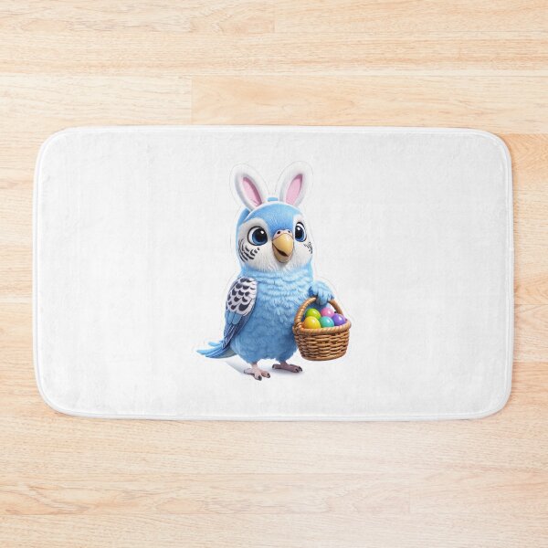 Item preview, Easter Sky Blue Budgerigar 2 designed and sold by Sillytoe.