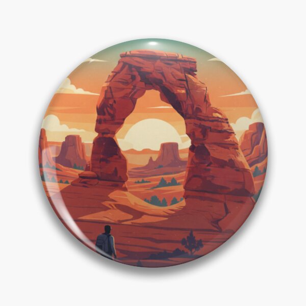 Item preview, Arches National Park | Utah Adventure sticker USA designed and sold by Wanderlust Studio.