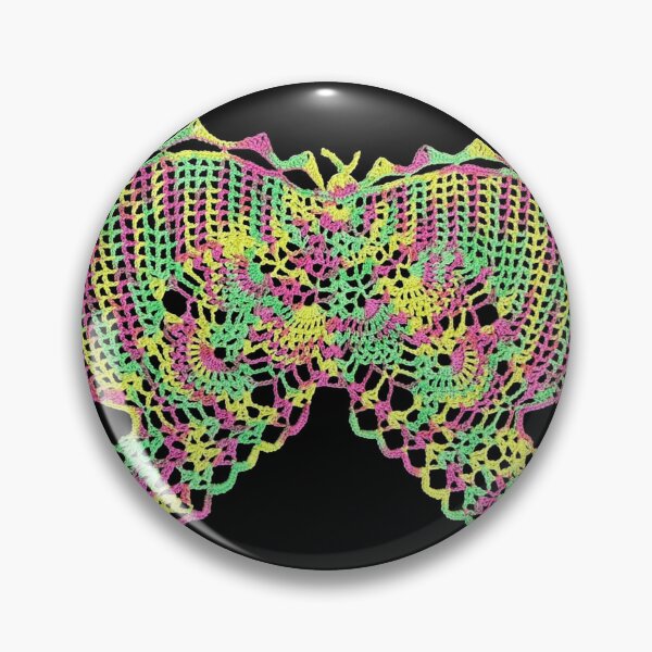 Item preview, Butterfly - Vintage crochet doily - Art Print designed and sold by Hookedhands.