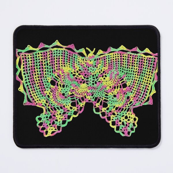 Item preview, Butterfly - Vintage crochet doily - Art Print designed and sold by Hookedhands.