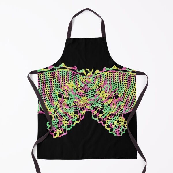 Aperçu de l'œuvre Papillon - Napperon vintage au crochet - Impression d'art créée et vendue par Hookedhands.