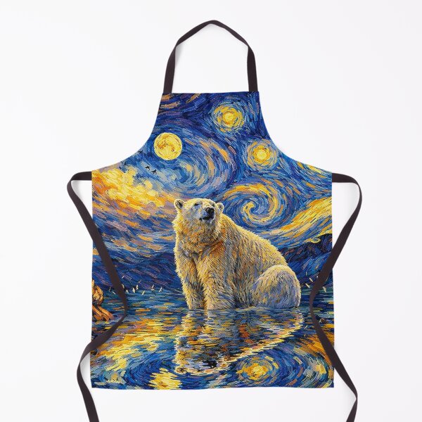 Item preview, polar bear Night designed and sold by Starry Night Creative Art.