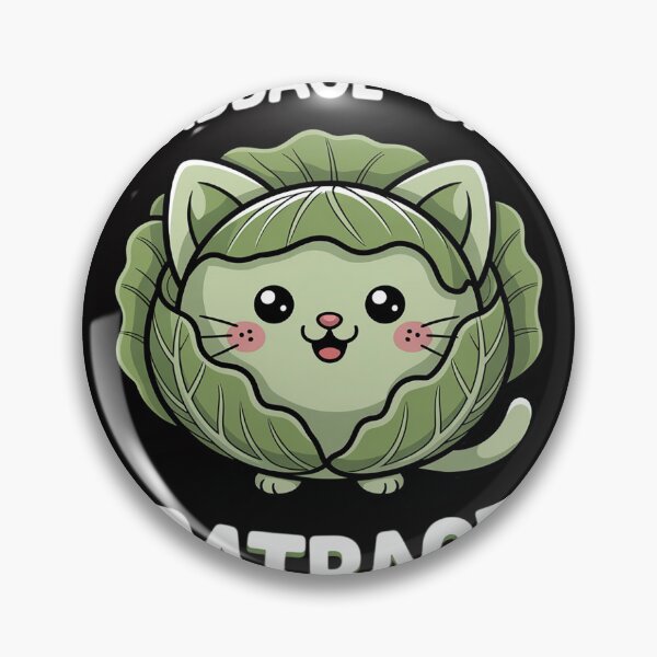 Item preview, Cabbage Cat Catbage Vegetarian Cabbage Lover designed and sold by HermanTricia.