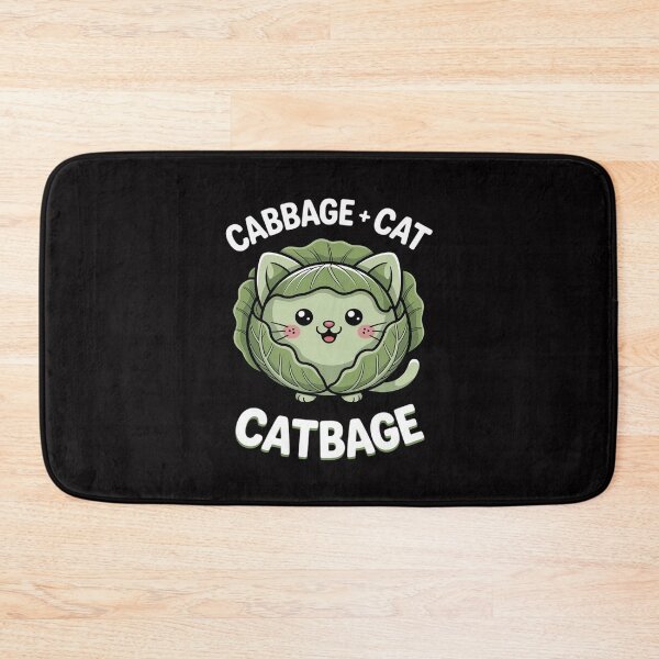 Item preview, Cabbage Cat Catbage Vegetarian Cabbage Lover designed and sold by HermanTricia.