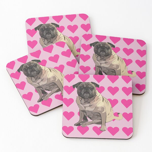 Item preview, Pugs and kisses designed and sold by Mountain-Point.