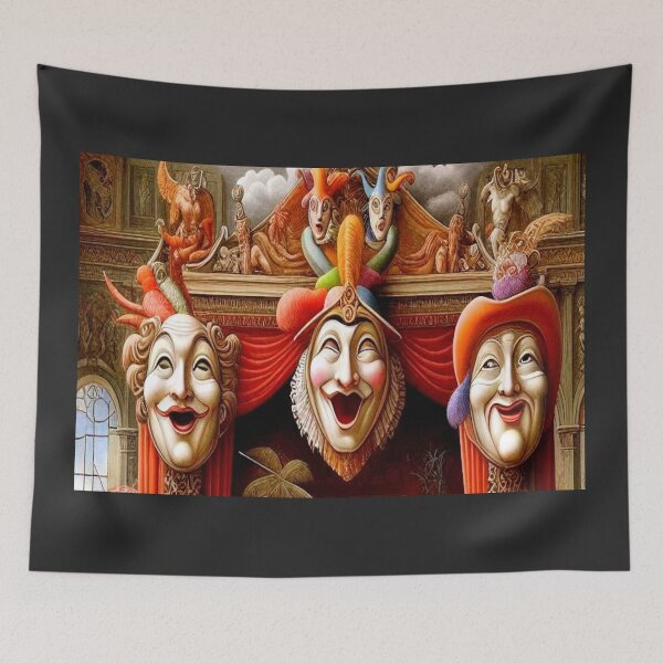 Item preview, Pagliacci - The Grand Farce: Theater of the Laughing Masks designed and sold by daweave77.