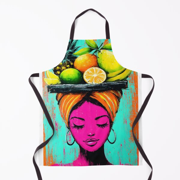 Item preview, portrait of a woman with Fruits on her Head designed and sold by Artessie.