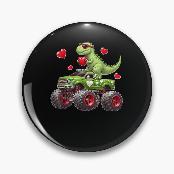 Item preview, Dino Truck Valentine's Day Dinosaur Lover designed and sold by salmzouriart.