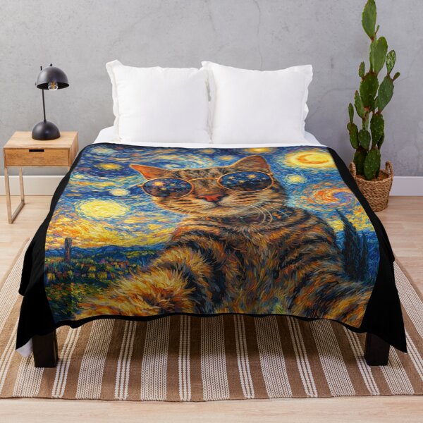 Item preview, Funny Cat Selfie Starry Night designed and sold by Starry Night Creative Art.