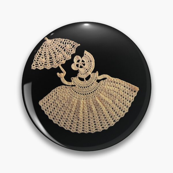 Item preview, Scarlett O'Hara - Crinoline Crochet Lace Doily - Art Print designed and sold by Hookedhands.