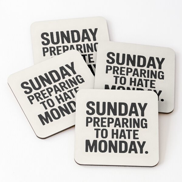 Item preview, Preparing to Hate Monday Funny Sunday T-Shirt designed and sold by Viktorio Art Shop.