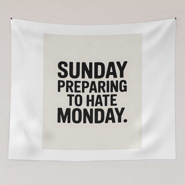 Item preview, Preparing to Hate Monday Funny Sunday T-Shirt designed and sold by Viktorio Art Shop.