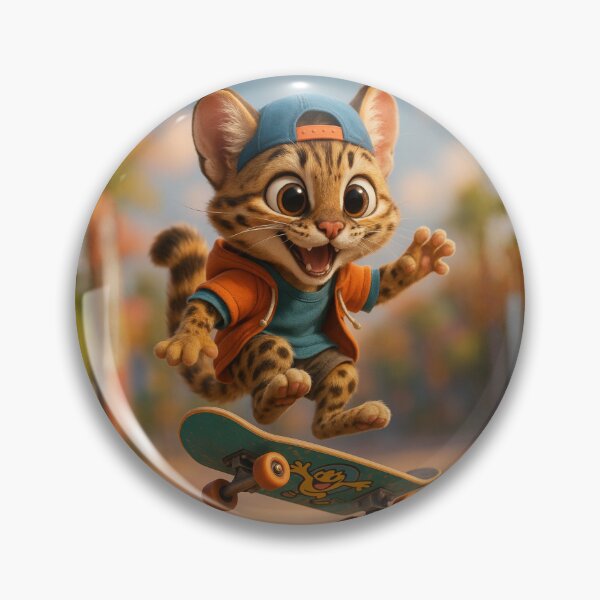 Item preview, Skater Margay designed and sold by Sillytoe.