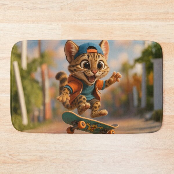 Aperçu de l'œuvre Patineuse Margay créée et vendue par Sillytoe.