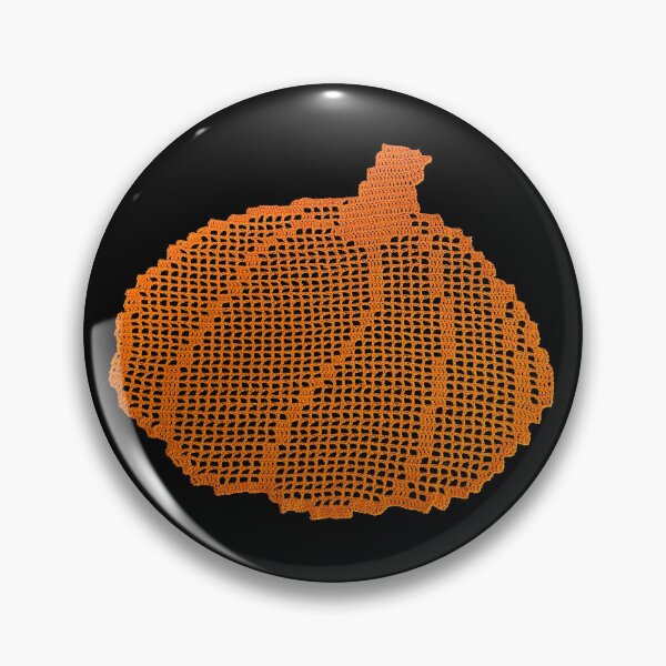Item preview, Pumpkin - Crochet Filet - Art Print designed and sold by Hookedhands.