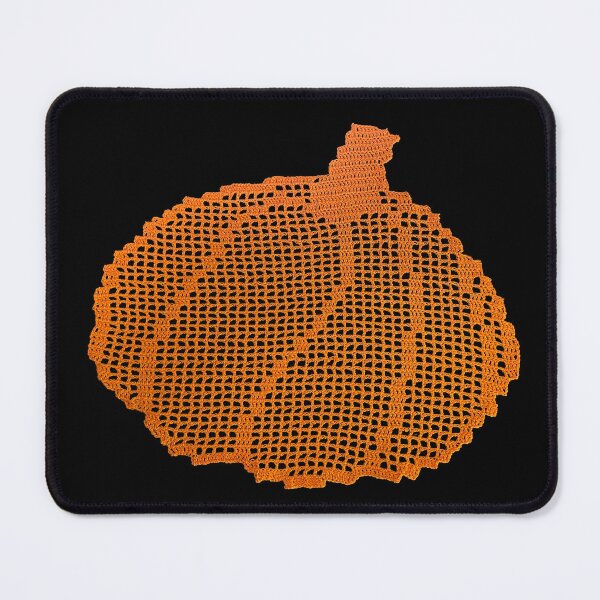 Item preview, Pumpkin - Crochet Filet - Art Print designed and sold by Hookedhands.