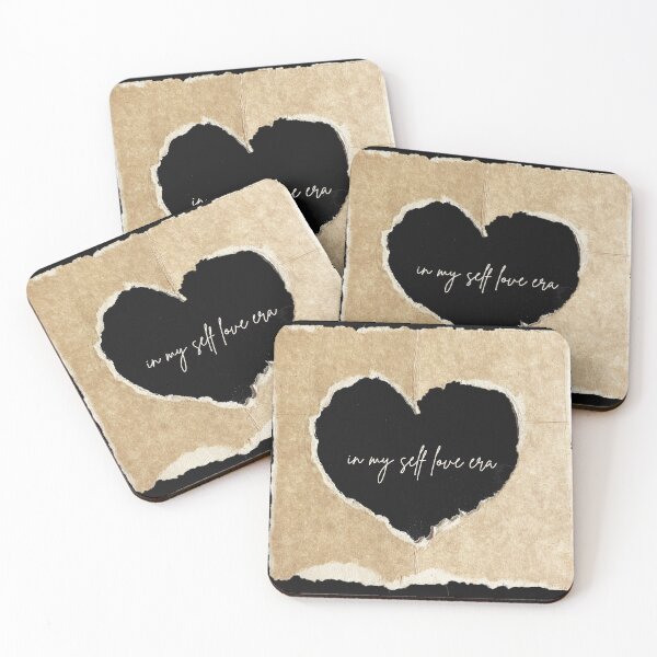 Item preview, In My Self Love Era – Neutral Beige Torn Paper Heart Design designed and sold by amandaline.