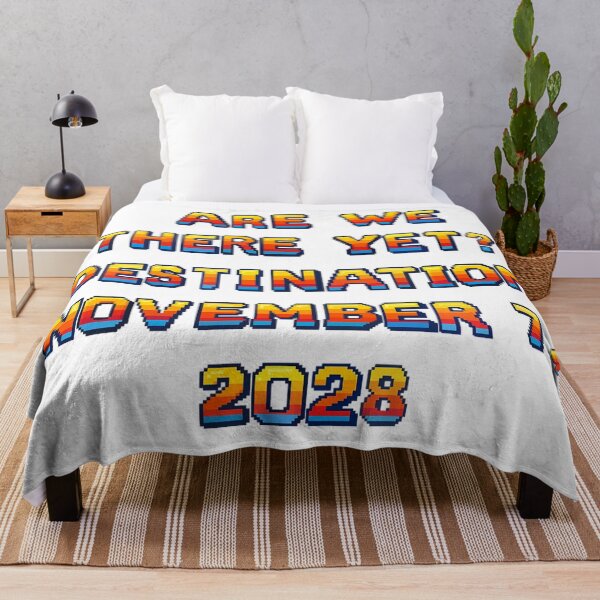 Item preview, ✴️ARE WE THERE YET? DESTINATION NOVEMBER 7, 2028✴️ - ARCADE STYLE designed and sold by WheelieGdArt.