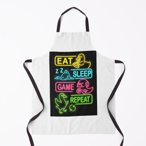 Item preview, Eat Sleep Game Repeat Neon Ducks designed and sold by JPG Arts.