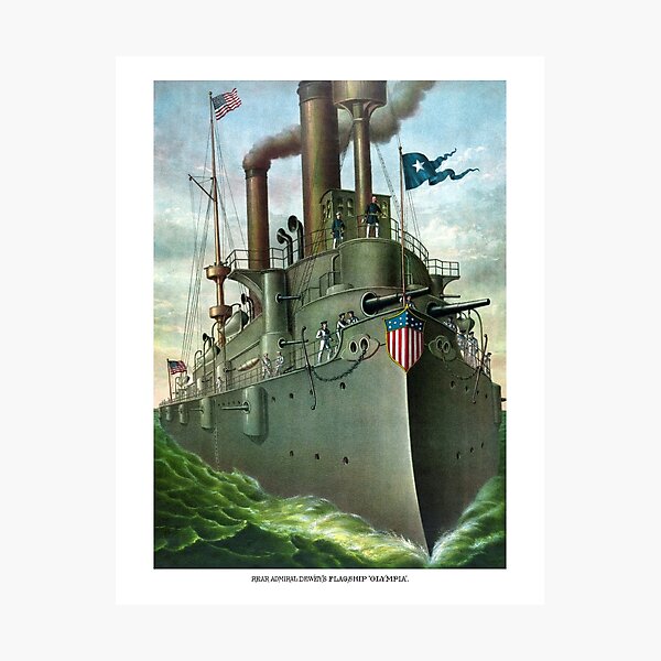 Item preview, Admiral Dewey's Flagship Olympia designed and sold by warishellstore.