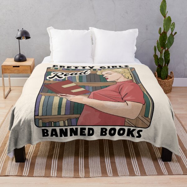 Item preview, Pretty Girls Read Banned Books designed and sold by Unhinged Heather.
