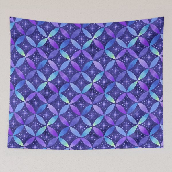 Item preview, Celestial Quatrefoil Petal Tile Pattern designed and sold by bubblegoth.