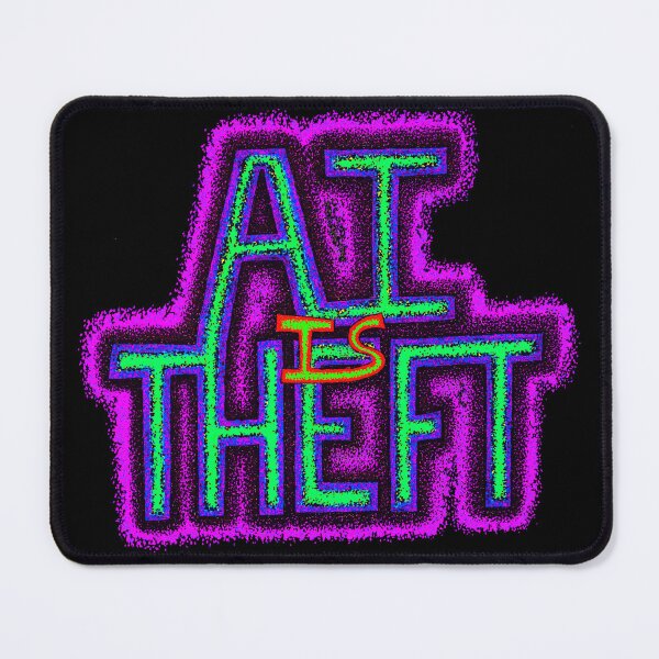 Item preview, AI is theft purple designed and sold by eSaturn.