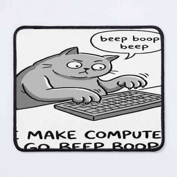 Artikelvorschau, Lustige Programmiererkatze entworfen und verkauft von PODcreativelab.