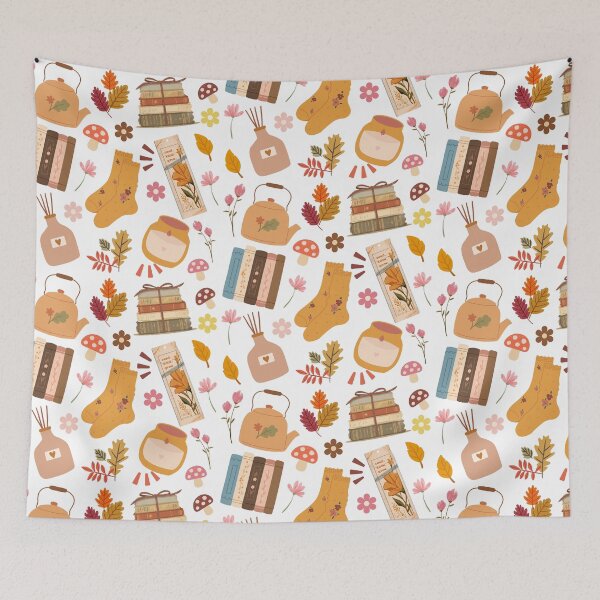 Item preview, Cozy Autumn Reading Pattern designed and sold by ice-apparel.