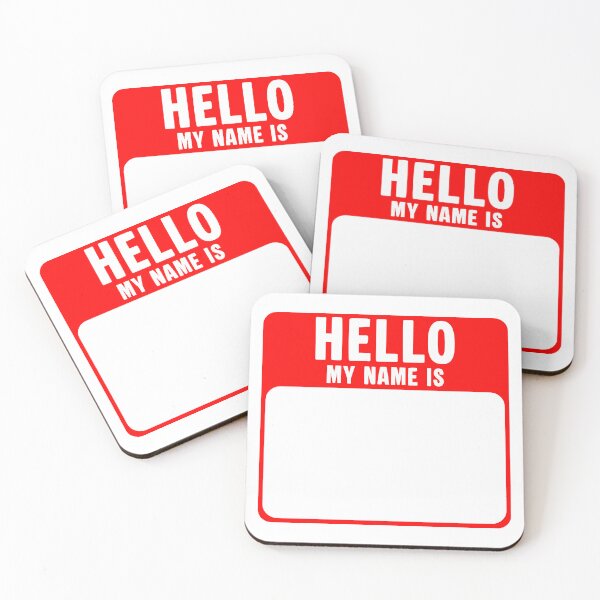 Item preview, Red Hello My Name Is designed and sold by shockart-pl.