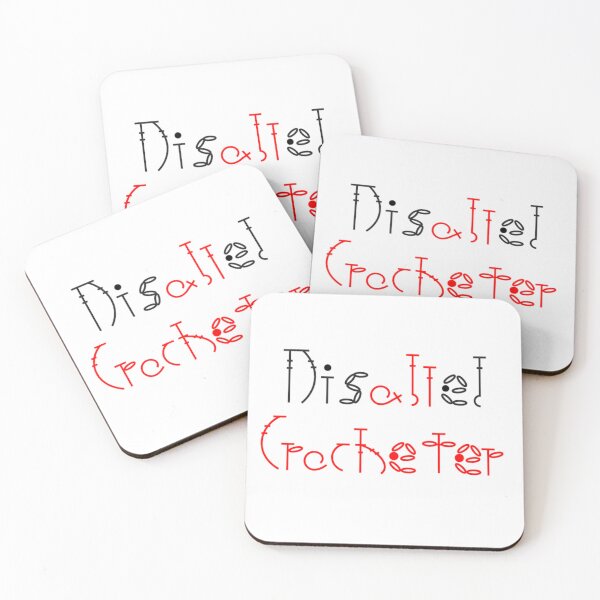 Item preview, DisABLEd Crocheter - Crochet Symbols - Sticker designed and sold by Hookedhands.