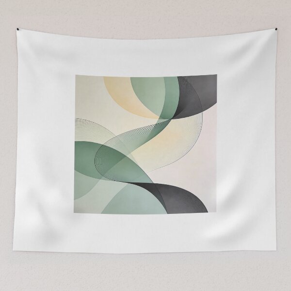 Item preview, Minimalist Scandinavian Abstract - Organic Shapes & Geometric Lines Wall Art designed and sold by Flowing Colurs.