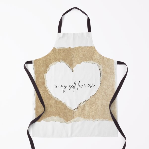 Item preview, In My Self Love Era – Boho Beige Torn Paper Heart (Black Text) designed and sold by amandaline.