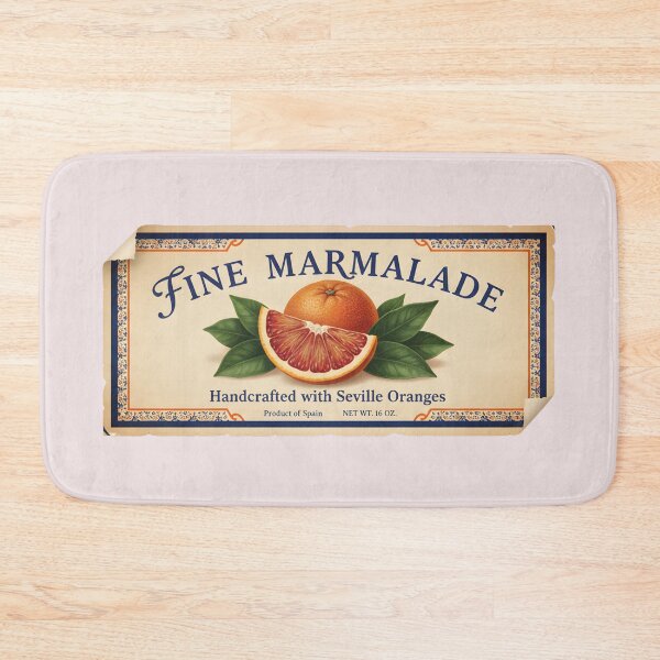 Item preview, Vintage Fine Marmalade Label – Seville Orange Retro Food Art designed and sold by novapixel25100.