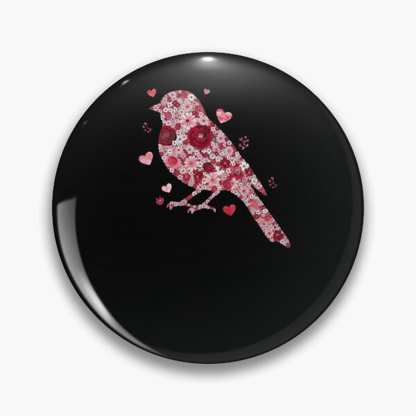 Item preview, Floral Bird Heart Shape Flower Lover Valentine designed and sold by salmzouriart.