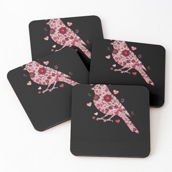 Item preview, Floral Bird Heart Shape Flower Lover Valentine designed and sold by salmzouriart.