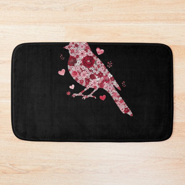 Item preview, Floral Bird Heart Shape Flower Lover Valentine designed and sold by salmzouriart.